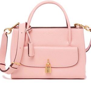 MARC JACOBS Lock That Leather Bag - Rose Pink
